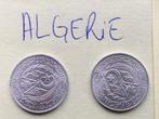 Devise ALGÉRIE: 2 pièces 1 dinar - 1964, Postzegels en Munten, Munten | Afrika, Ophalen of Verzenden, Overige landen, Losse munt