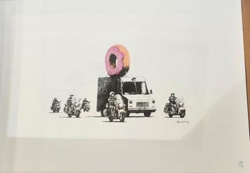 Banksy - Donut aux fraises (lithographie), Enlèvement ou Envoi