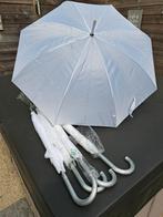 5 witte paraplu's, Ophalen, Zo goed als nieuw