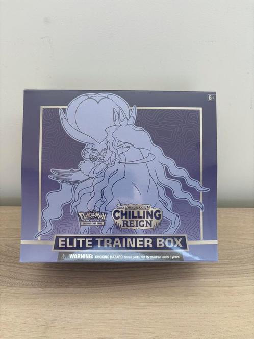 Chilling Reign Shadow Rider Calyrex Elite Trainer Box, Hobby en Vrije tijd, Verzamelkaartspellen | Pokémon, Zo goed als nieuw