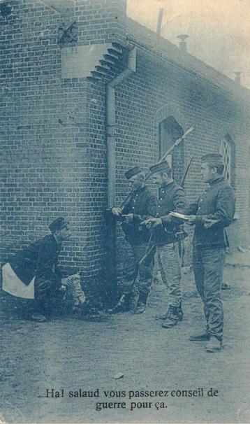 Militair thema van de CPA geannuleerd in Beverloo in 1913