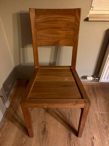 6 Teak stoelen. A- kwaliteit  beschikbaar voor biedingen