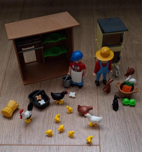PLAYMOBIL 4492 4491 Boerenerf en boerenechtpaar, Kinderen en Baby's, Speelgoed | Playmobil, Zo goed als nieuw, Complete set, Ophalen of Verzenden