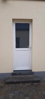 Belisol PVC Achterdeur, wit houtstructuur, Doe-het-zelf en Bouw, Ophalen, Kunststof, Gebruikt, 80 tot 100 cm