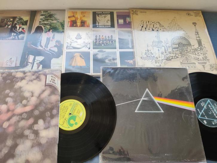 Lot pink floyd (dark side, ummagumma, obscured by, meddle), Cd's en Dvd's, Vinyl | Rock, Ophalen of Verzenden