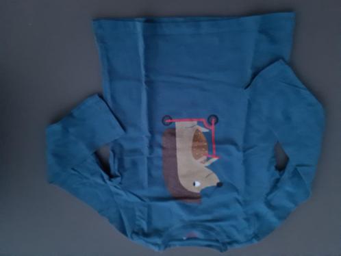 blauwe polo, pull, trui, longsleef, Egel op step, Kidz Natio, Kinderen en Baby's, Kinderkleding | Maat 110, Zo goed als nieuw