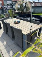 Tuinset, Tuin en Terras, Ophalen, Gebruikt, 6 zitplaatsen, Wicker