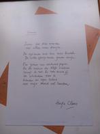 Gedicht Hugo Claus gesigneerd, Nieuw, Ophalen of Verzenden, Eén auteur, Hugo Claus