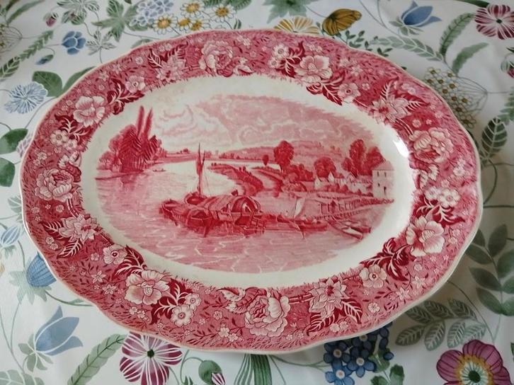 Engelse serveerschotel, Antiquités & Art, Curiosités & Brocante, Enlèvement ou Envoi