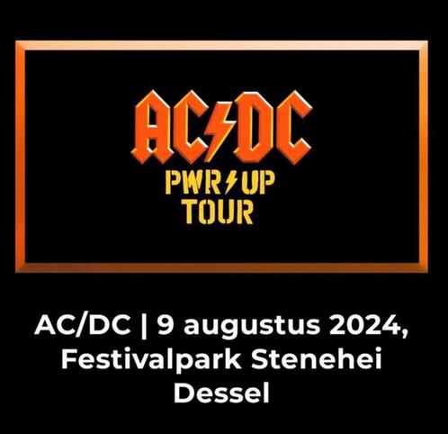 4 tickets beschikbaar voor AC/DC op 9/08/24, Tickets en Kaartjes, Evenementen en Festivals, Drie personen of meer