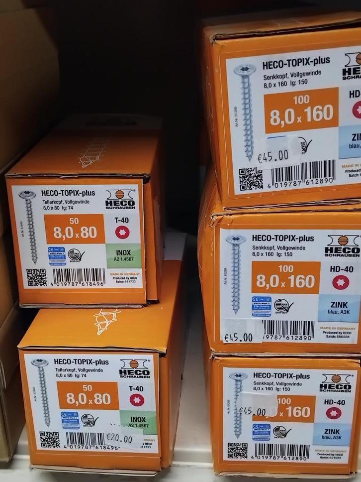 Schroeven Multi Plus, Woodies, Rothoblaas, Doe-het-zelf en Bouw, IJzerwaren en Bevestigingsmiddelen, Nieuw, Schroeven, 50 tot 100 mm