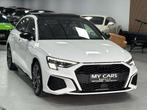 Audi A3 2.0 TDI S-Line Competition Full Black Pano, Auto's, USB, 1490 kg, Gebruikt, 4 cilinders