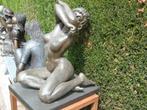 femme nue en bronze qui ce déshabille signé, NICK, Enlèvement ou Envoi, Bronze