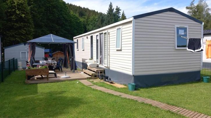 Stacaravan @ Ardennen op **** sterren camping, Caravans en Kamperen, Stacaravans, meer dan 6, Ophalen