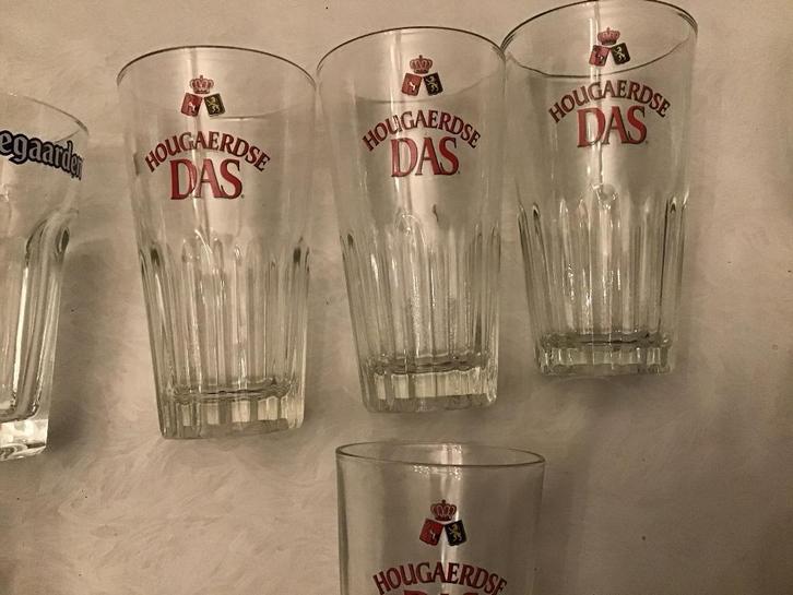 6 Das Hougaerde bierglazen, Verzamelen, Biermerken, Ophalen of Verzenden