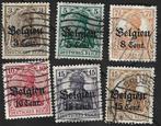 6 Postzegels 1916 Duitse zegels met opdruk 'Belgien', Timbres & Monnaies, Timbres | Europe | Allemagne, Enlèvement ou Envoi, Empire allemand
