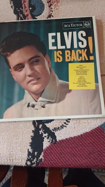 Elvis lp, Elvis is back, Engelse persing, orange label.  beschikbaar voor biedingen