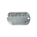 WWII US Dog Tag French, Ophalen of Verzenden, Landmacht, Overige typen