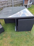 tuinmeubelen, Tuin en Terras, Tuinsets en Loungesets, Ophalen, 4 zitplaatsen, Kunststof, Bank