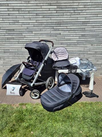 Mutsy Igo, complete set draagmand/zitje + veel accessoires beschikbaar voor biedingen
