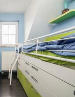 Eenpersoonsbed, Huis en Inrichting, Ophalen, Zo goed als nieuw, Eenpersoons, Halfhoogslaper