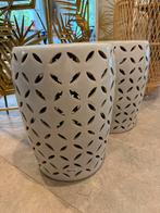 Bijzettafeltjes uit steen Maison de Monde, Overige materialen, Minder dan 55 cm, Boho, Rond