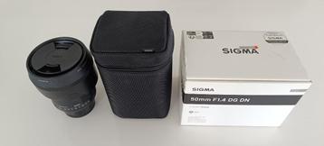 Sigma 50mm F/1.4 DG DN Art Sony FE (nieuwstaat)   beschikbaar voor biedingen