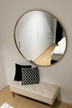 Spiegel (groot & rond), Huis en Inrichting, Woonaccessoires | Spiegels, Ophalen, 100 tot 150 cm, Rond, Zo goed als nieuw