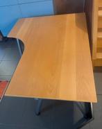 Hoekbureau, beuk metalen poten, Huis en Inrichting, Ophalen, Zo goed als nieuw