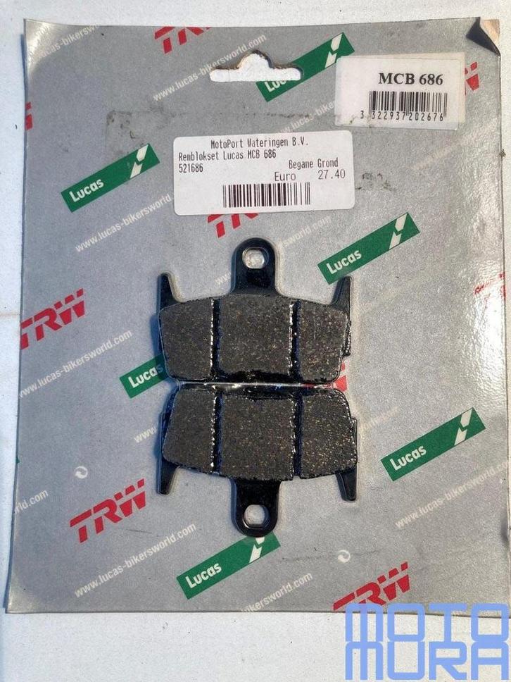 TRW MCB686 remblokken set Kymco Sniper Honda SZX 50 Sym Jet, Motoren, Onderdelen | Overige, Nieuw, Ophalen of Verzenden