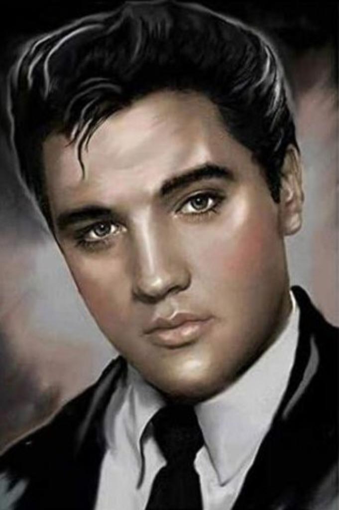 Diamond Painting Elvis 40x30cm, Hobby en Vrije tijd, Knutselen, Nieuw, Overige typen, Verzenden
