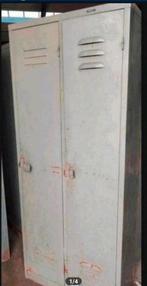 Vintage locker lockerkast metaal magazijn 6x retro opberg, Ophalen, Gebruikt