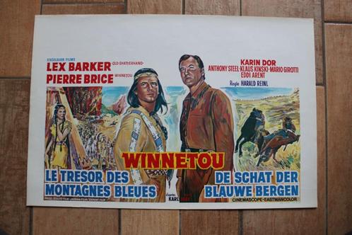 filmaffiche Karl May Winnetou 2 Lex Barker filmposter, Verzamelen, Posters, Zo goed als nieuw, Film en Tv, A1 t/m A3, Rechthoekig Liggend