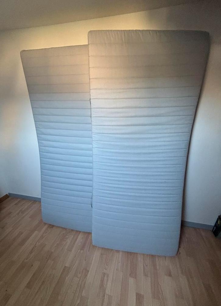 Paar nieuwe Ikea Sultan Fåvang matrassen van 90 cm/200 cm, Huis en Inrichting, Slaapkamer | Matrassen en Bedbodems, Zo goed als nieuw