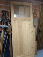 Volhouten antieke deur, gezandstraald, Doe-het-zelf en Bouw, Deuren en Vliegenramen, Ophalen, Gebruikt