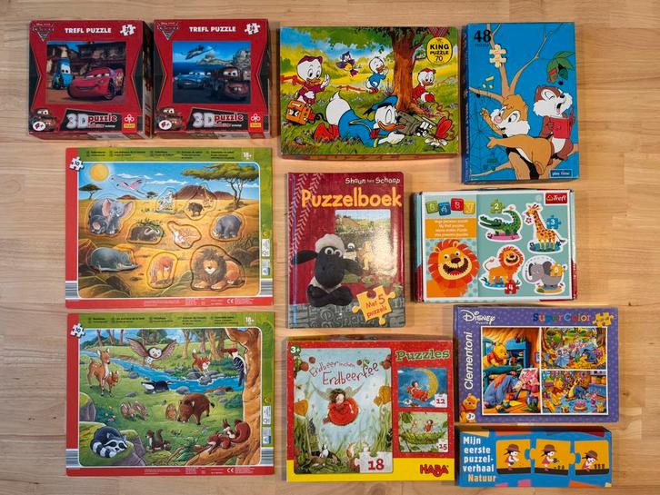Puzzels allerhande, 24 stuks! 2 tot 70 puzzelstukken, Enfants & Bébés, Jouets | Puzzles pour enfants, Utilisé, Enlèvement