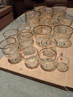 Antiek glazen met gouden rand, Antiek en Kunst, Ophalen