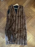 Sous-manteau de fourrure vintage, Ophalen, Gedragen, Maat 38/40 (M), Bruin