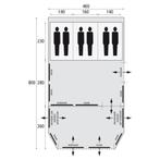 Bardani royal prestige 460 RSC tunneltent beige, Ophalen, Zo goed als nieuw, Tot en met 3