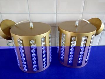 2 Luminaires « suspensions », Enlèvement, Utilisé, Métal, Moins de 50 cm