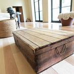 Vintage houten kist / bijzettafel / coffee table, Huis en Inrichting, Ophalen of Verzenden, Zo goed als nieuw