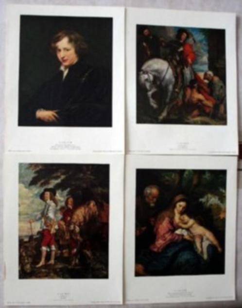 Soubry reproducties Van Dijck(Antoon);Henri De Braeckeleer, Verzamelen, Foto's en Prenten, Zo goed als nieuw, Prent, Overige onderwerpen