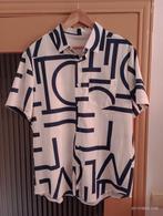 Overhemd met korte mouwen voor heren met abstract patroon, Kleding | Heren, Overhemden, Sans marque, Wit, Ophalen of Verzenden