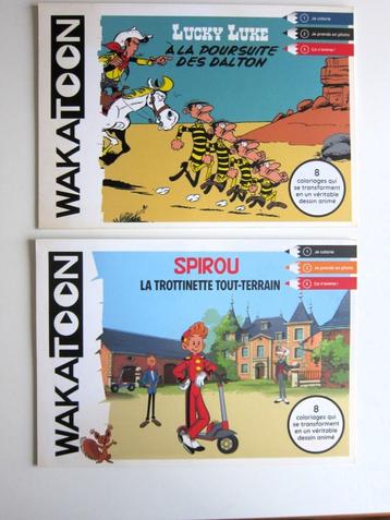 Spirou et L. Luke 2 albums à colorier Wakatoon (animés)