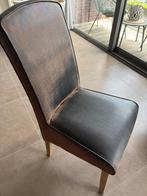 Eetkamerstoelen leder, Ophalen, Gebruikt, Bruin, Leer