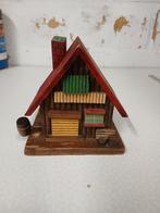 Houten chalet spaarpotje, Tuin en Terras, Vogelhuisjes en Vogelbaden, Ophalen of Verzenden