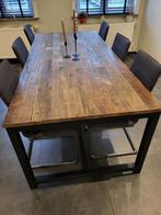 Eettafel, Huis en Inrichting, Tafels | Eettafels, Ophalen, Gebruikt, 100 tot 150 cm, 200 cm of meer