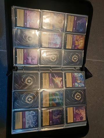 589 Lorcana Set 1 & 2 kaarten + map beschikbaar voor biedingen