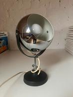 Vintage chrome eyeball lamp 70’s, Enlèvement, Utilisé