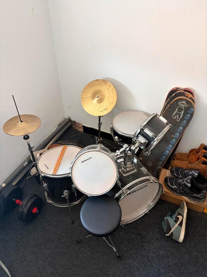 Drumstel millenium, Muziek en Instrumenten, Drumstellen en Slagwerk, Gebruikt, Overige merken, Ophalen